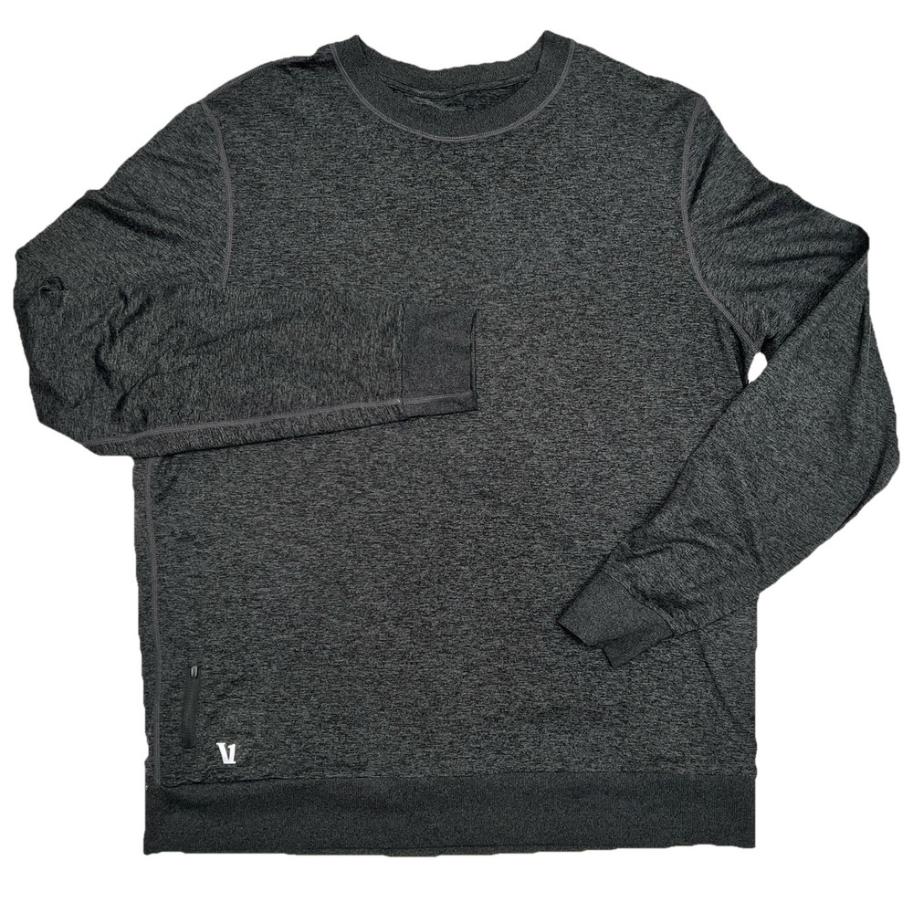 Vuori Ponto Performance Crewneck Mens XL Gray Gorpcore Sporty V224